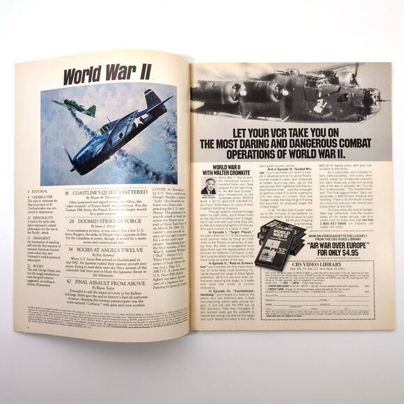 World War II Magazine Premier First Issue Vol 1 No 1 May 1986 w/ Poster Vintage - Picture 2 of 7